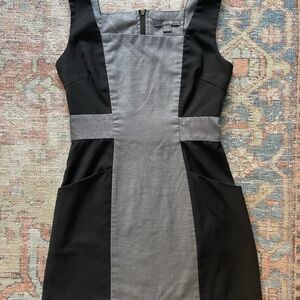 Vintage Forever 21 Black and Gray Mini Dress